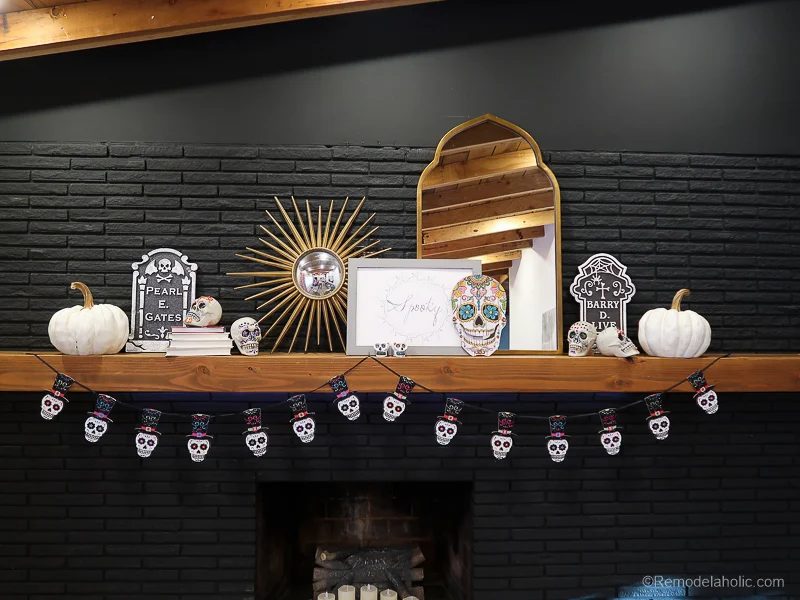 Dollar Store Halloween Hacks And Mantel Decor @Bekob 63