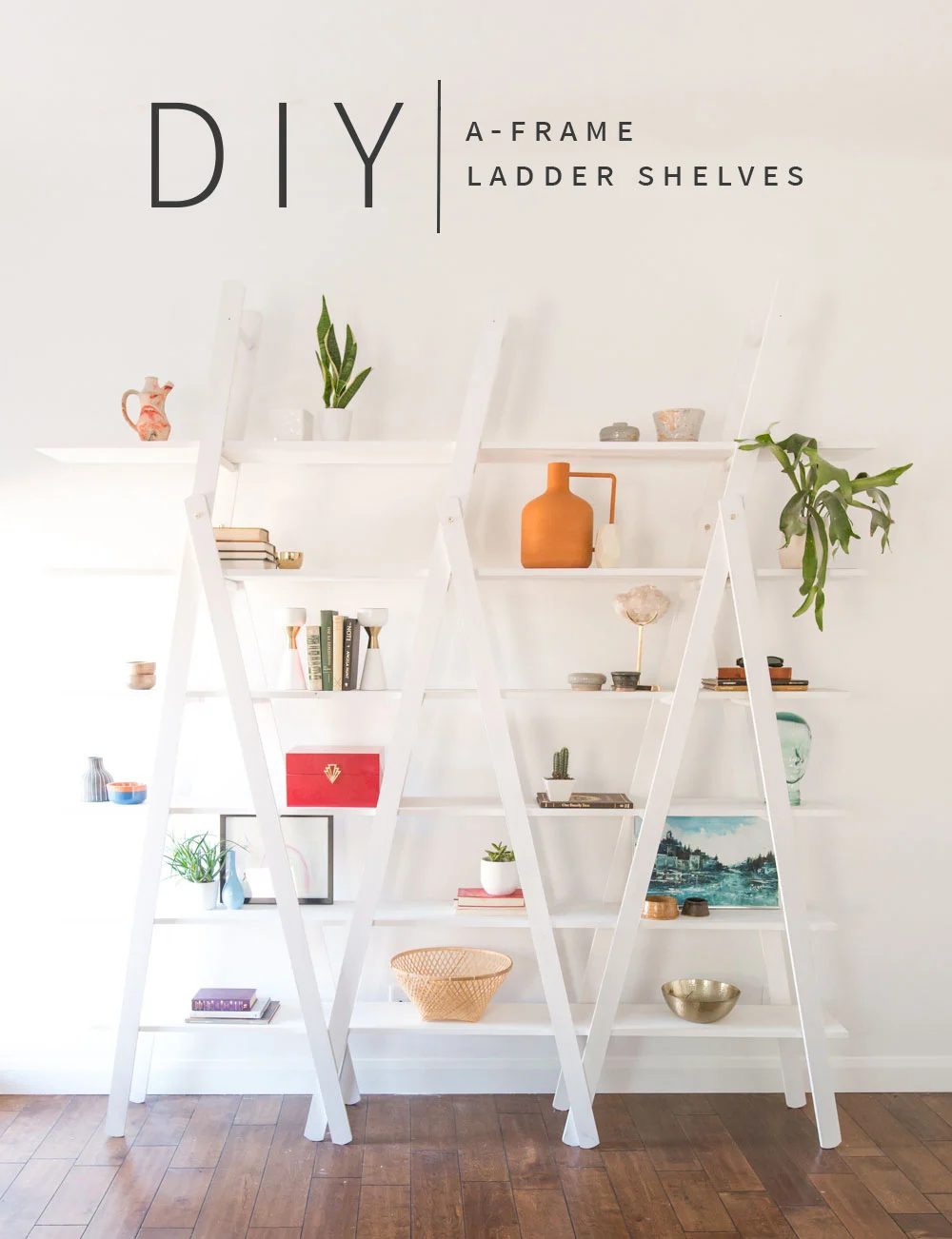 Handmade A Frame Ladder Shelves Vintage Revivals