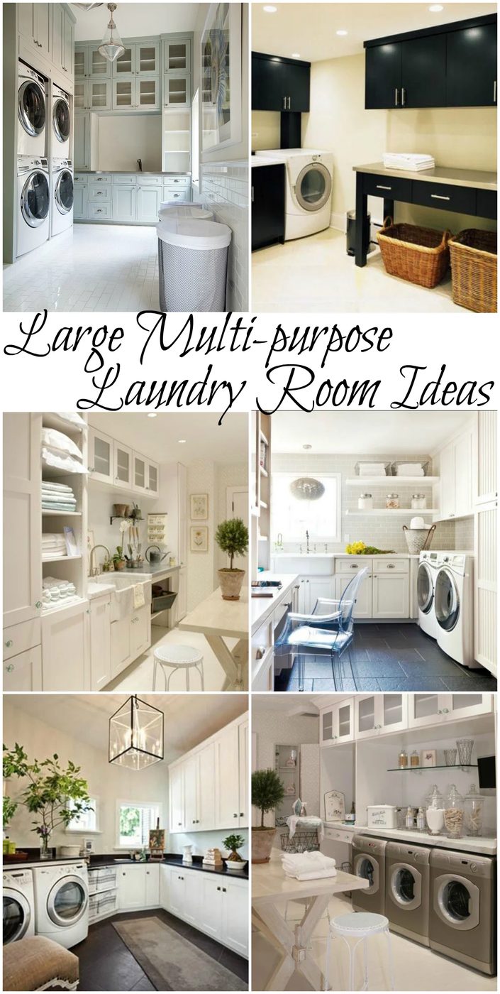Large multi-purpose laundry room options #laundry #design #home @Bekob