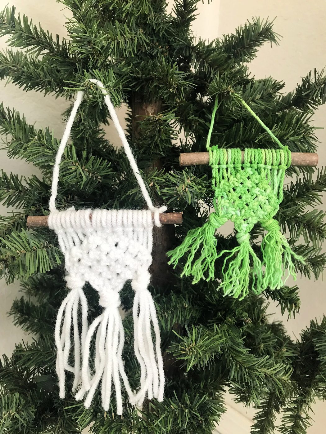 Denise G Frazzled Joy Handmade Macrame Christmas Ornaments