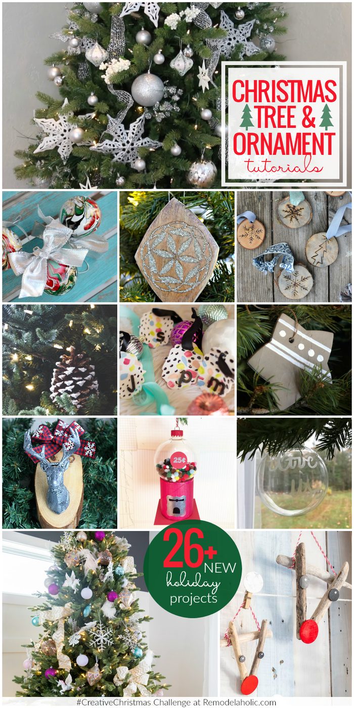 It's a Creative Christmas at Bekob! Make your own Christmas tree ornaments, Christmas gifts, and Christmas decor with these new tutorials