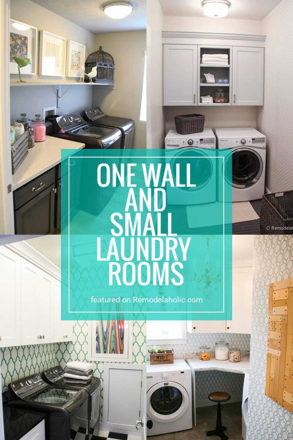 One Room And Small Laundry Rooms Full Of Inspiration And Design options Featured On Bekob.com