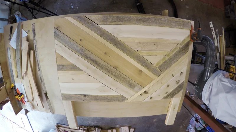 Rustic Pieced Wood Headboard 15