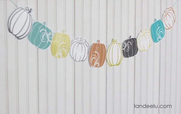 Fresh Fall Pumpkin Garland