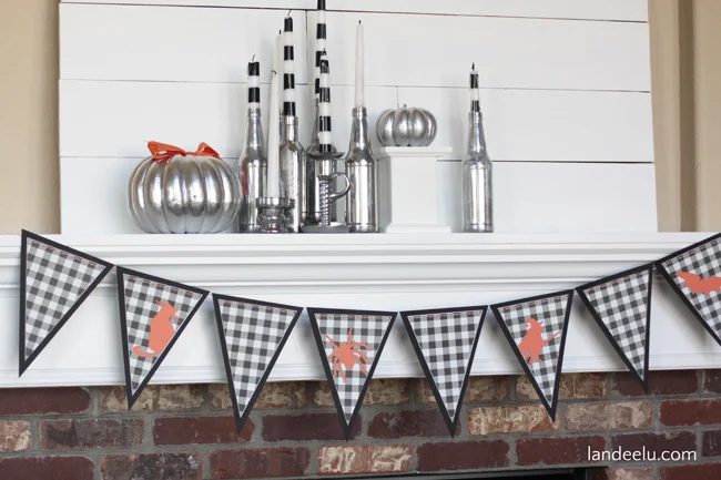 Plaid Halloween Banner