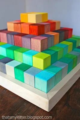 2x2 Projects, Toddler Safe Handmade Building Blocks That's My Letter