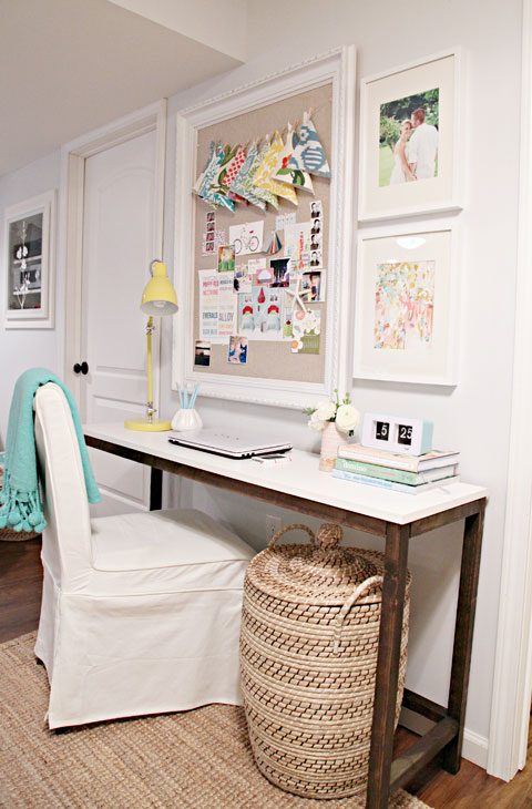 2x2 Projects, straightforward Wood Console Desk, I Heart Organizing