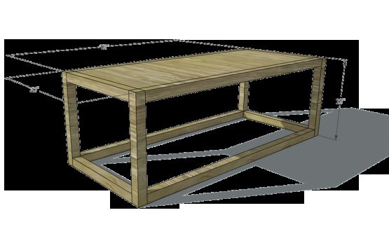 2x2 Projects, Parsons Coffee Table @Bekob