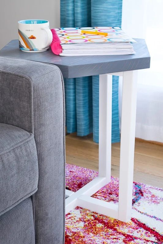 2x2 Hexagon Side Table The Handyman's Daughter