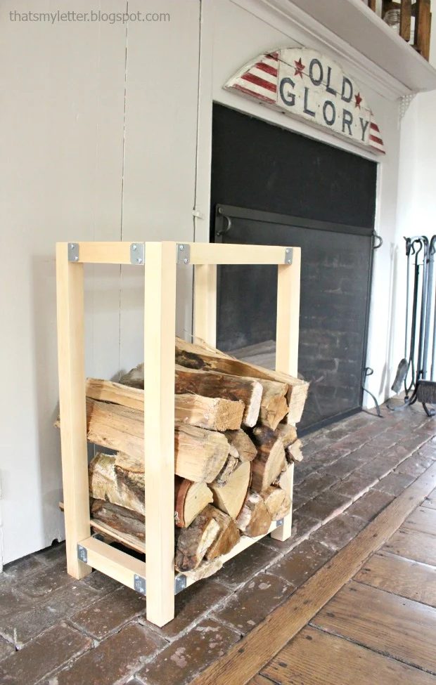 2x2 Projects, Indoor Log Holder That's My Letter