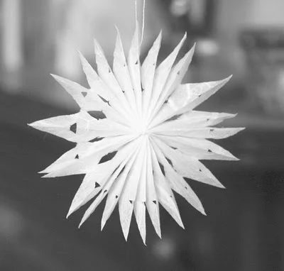 christmas ornament straightforward paper snowflake