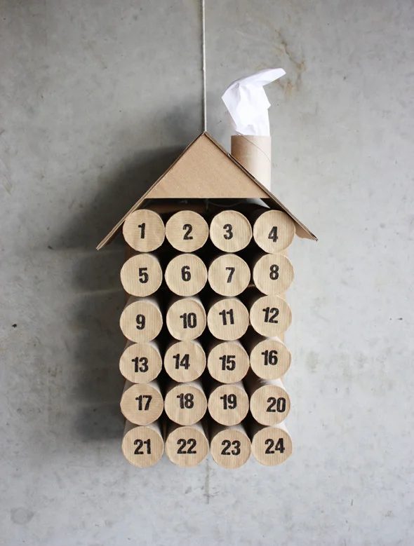 advent calendar toilet paper tube rolls