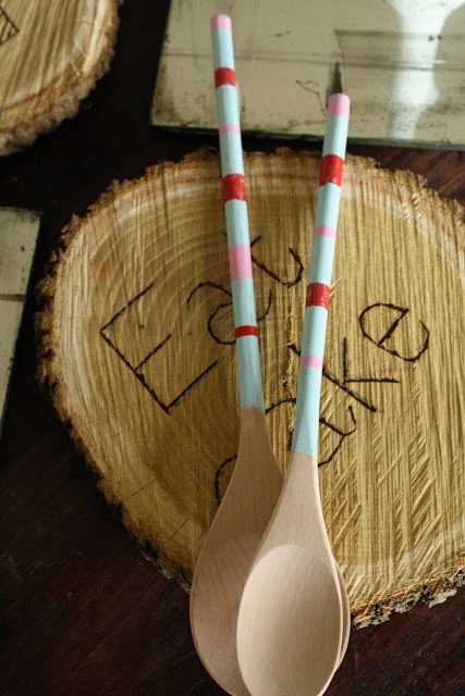 holiday gift option - painted wooden spoonts