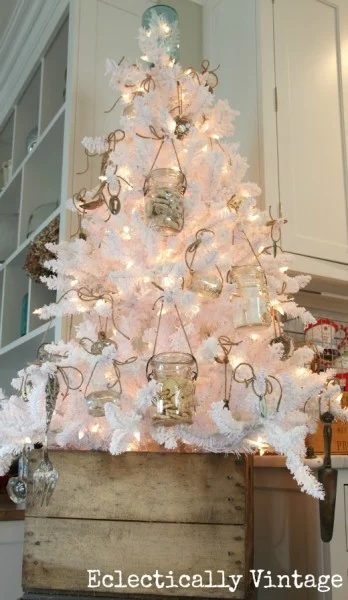 christmas tree mason jar