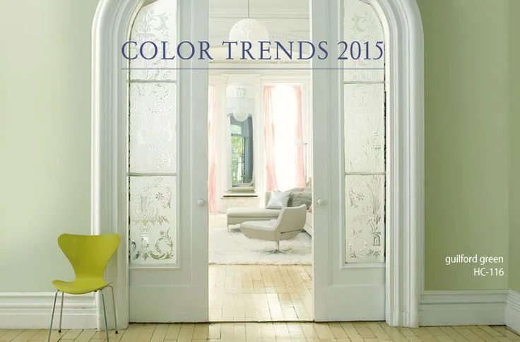 2015 Color of the Year from Benjamin Moore Guilford Green. Bekob