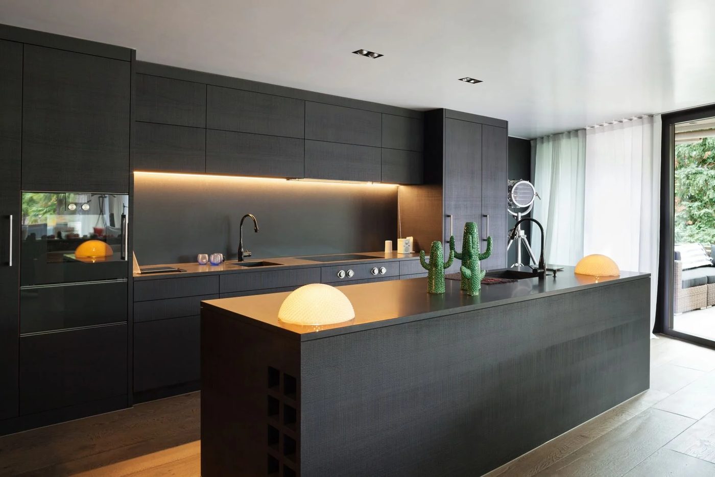 Dark Color Kitchen