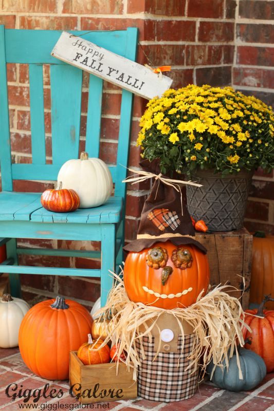 Transition From A Halloween Porch To A Thanksgiving Porch With A Few direct Changes 22 Festive Thanksgiving Porches Featured On Bekob Com