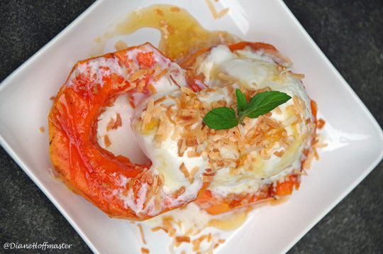 This seems well fitted for summer! I'm not even sure I've tried papaya, but this Grilled Papaya Dessert by Turning The Clock Back makes it look so good.