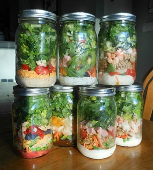 Mason Jar salad lunch option