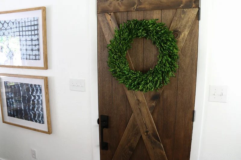 $25 Barn Door Upgrade from an Existing Door