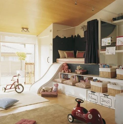 Build in slide and bed nook