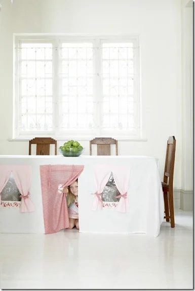 Etsy Tablecloth playhouse