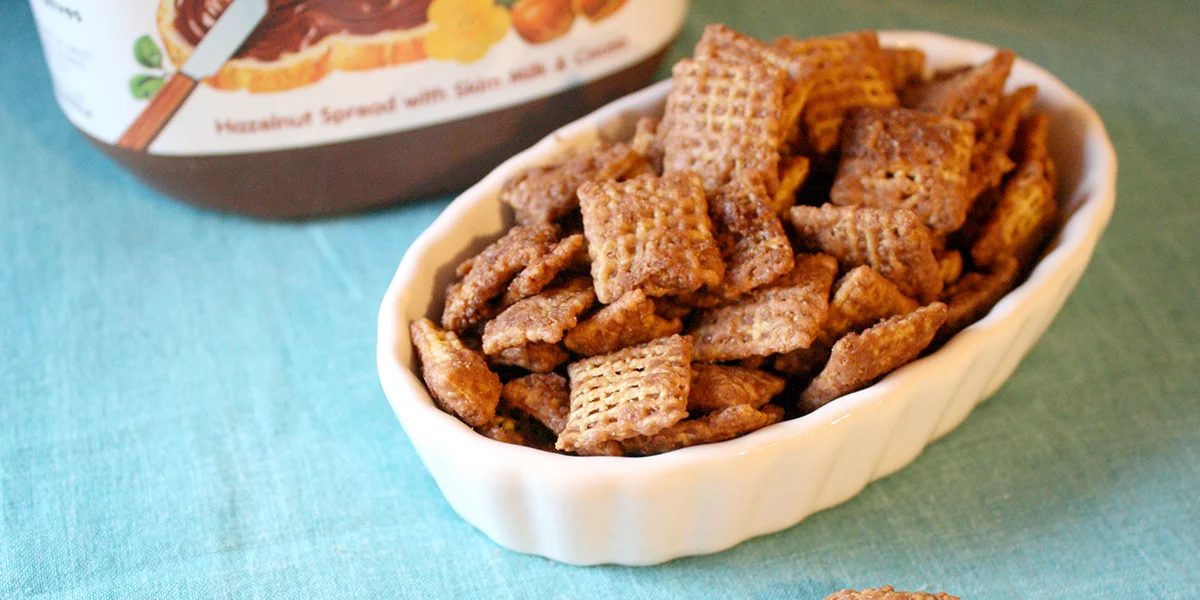 Caramel Nutella Chex Mix