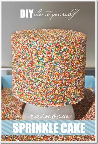 The cake blog rainbow sprinkle cake