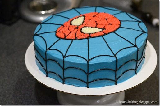 Spiderman birthday cake