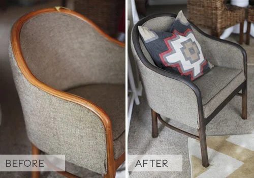 Stained Wood Armchair