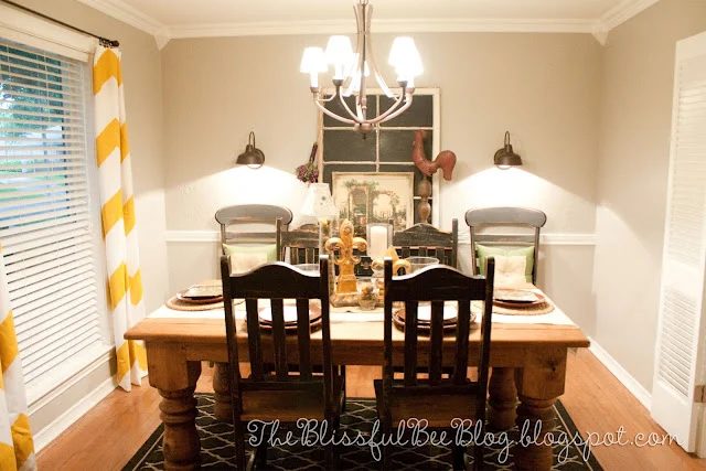 Large scale Yellow chevron curtains