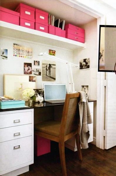 Casual Closet Office with Desk