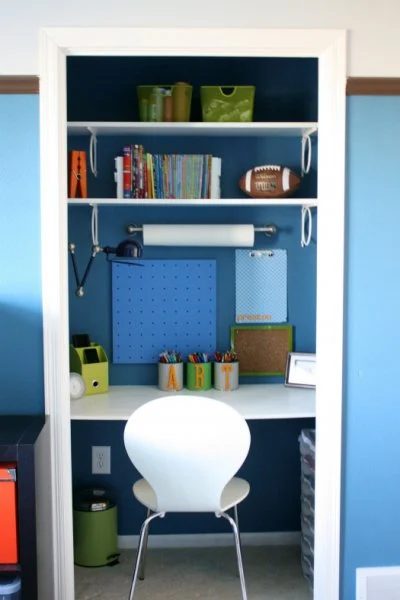 Closet into Homework Station