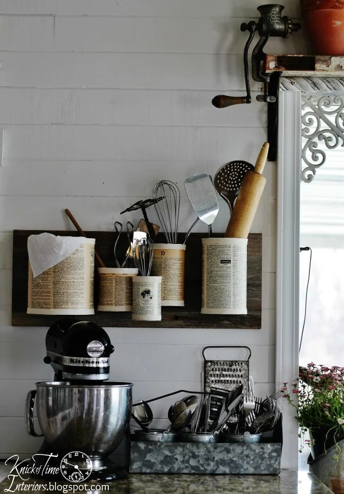 straightforward tin kitchen organizing