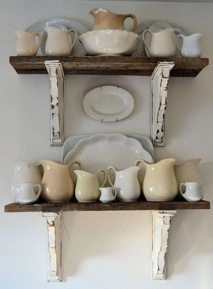 barn wood shelves