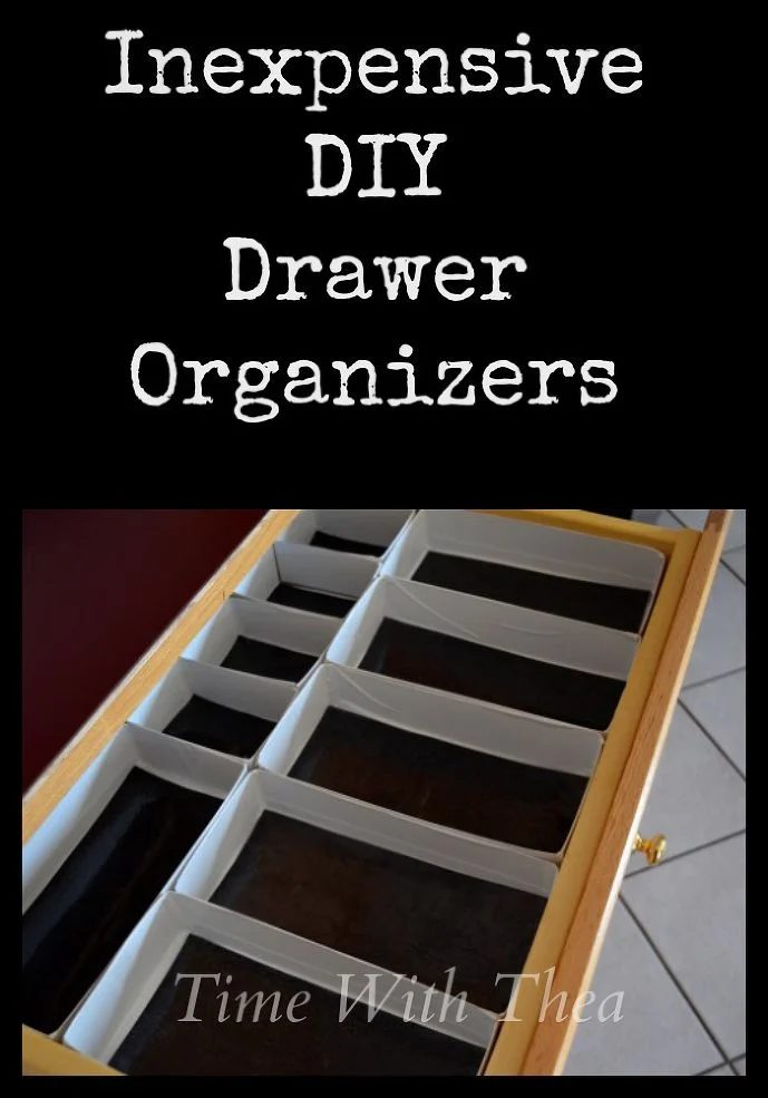 Handmade kitchen drawer organizers