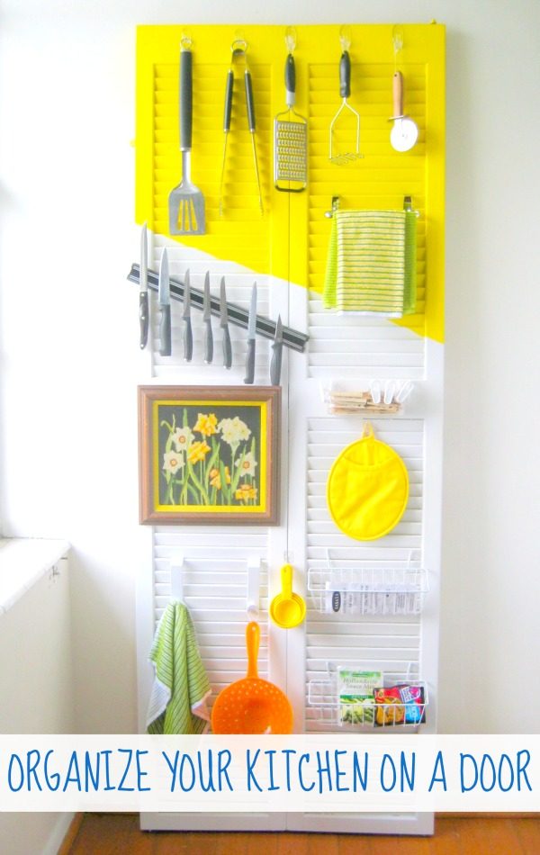 organize your kitchen on a door