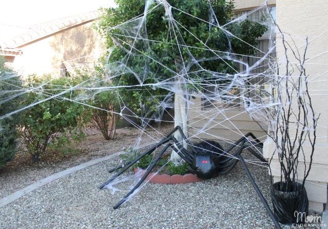 Giant Handmade Spider With Spider Web Mom Endeavors