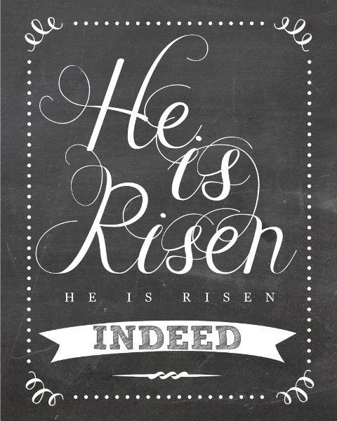He is Risen Printable