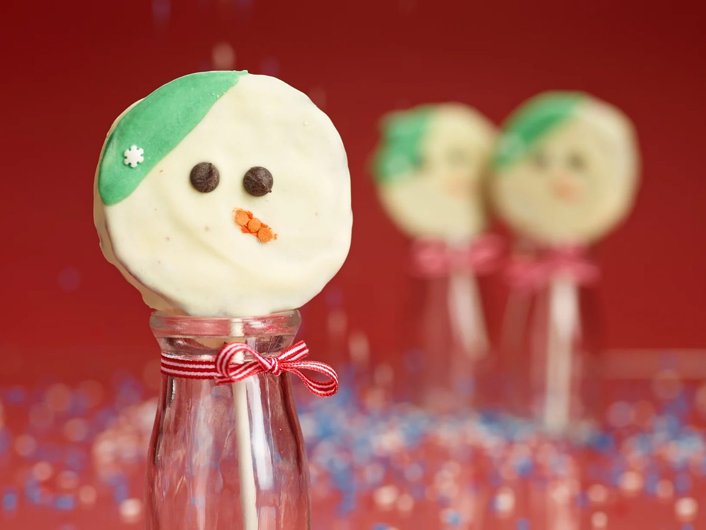 Snowman Protein Cookies