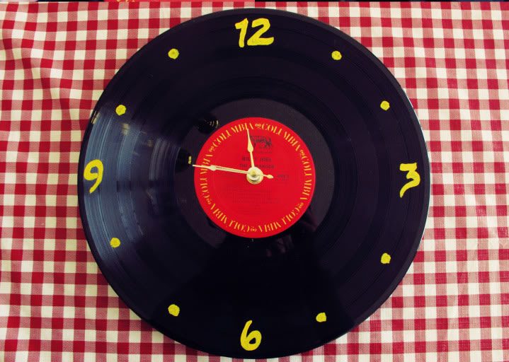 Vinyl Record Clock
