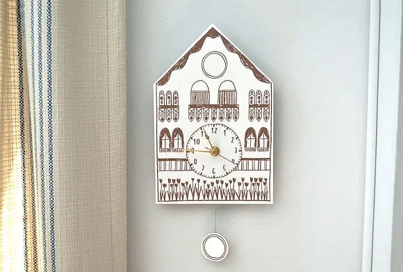 paper cuckoo clock
