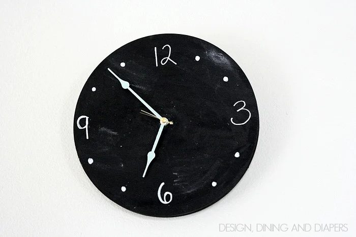 chalkboard clock