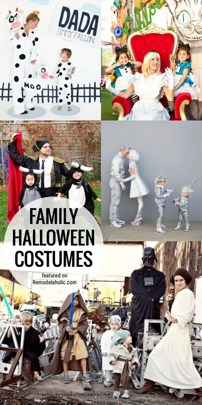 Dress Up With A Theme For Your Whole Family This Halloween! We've Got A Lot Of Fun Family Halloween Costume options To Get You Inspired Featured On Bekob.com