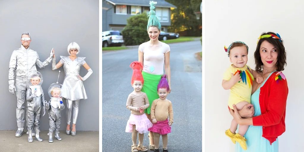 Family Halloween costume options from space to trolls and more featured on Bekob.com