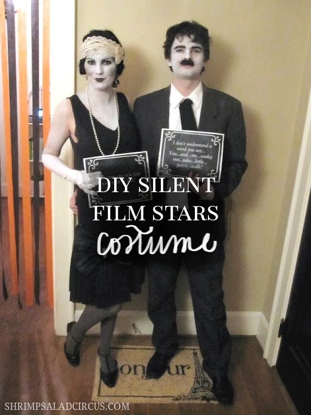 Handmade Silent Film Stars Halloween Costume For Couples