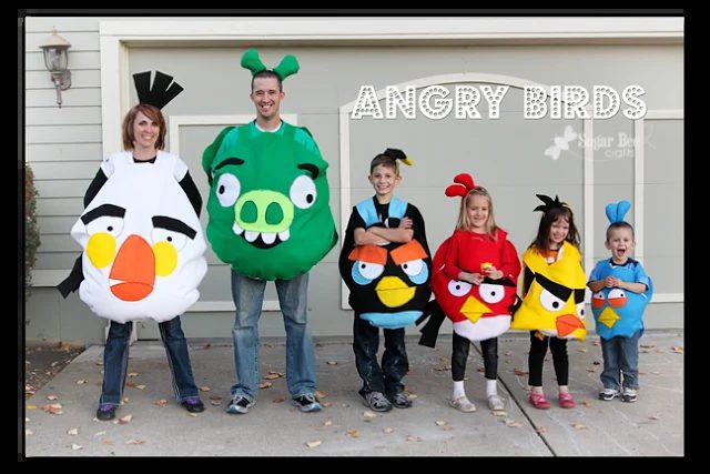 Angry Birds costumes Sugar Bee Crafts