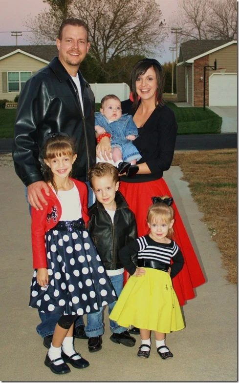 50's Family Costume option, poodle skirts and more