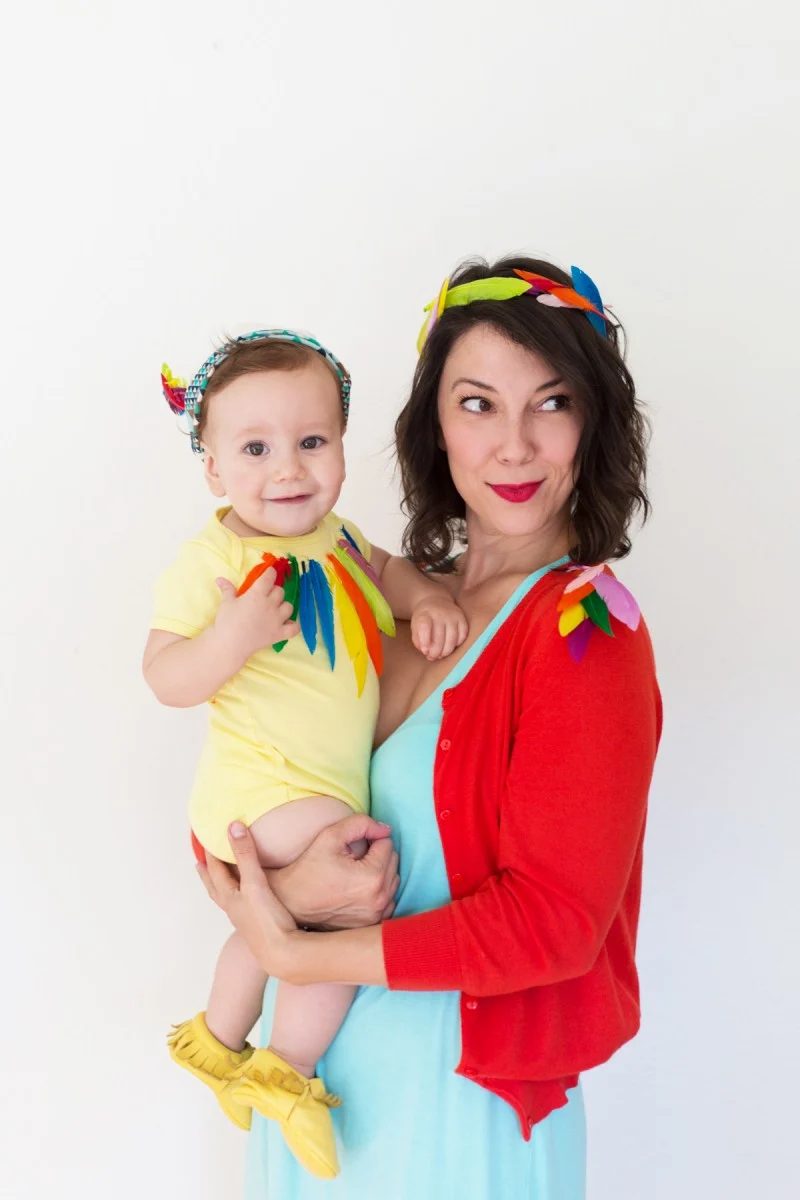 Diy Mom And Baby Bird Halloween Costume