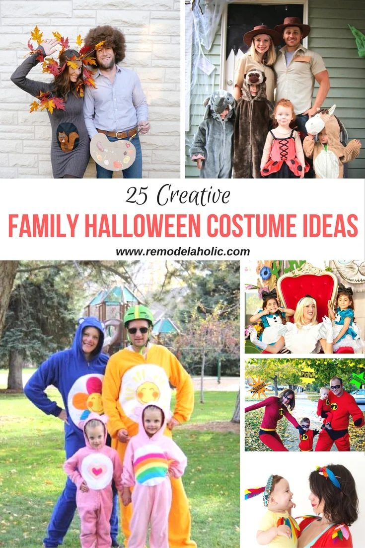 Family Halloween costume options pin 1